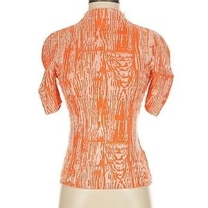 SOLD Maeve 1X Orange Pattern Sweater Top